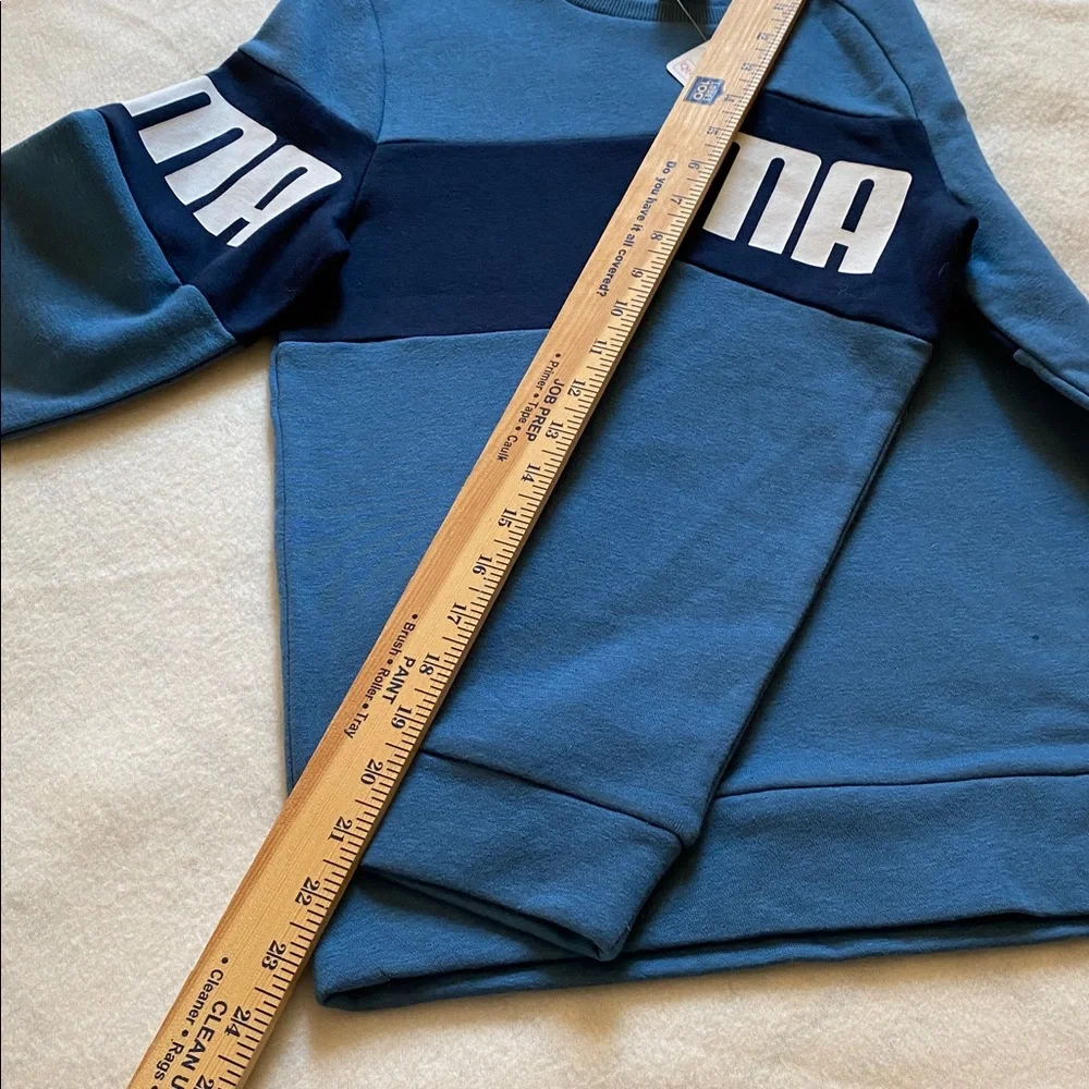 Boys puma set jogging jogger set blue spell out logo size medium 10 12 new - Picture 11 of 11
